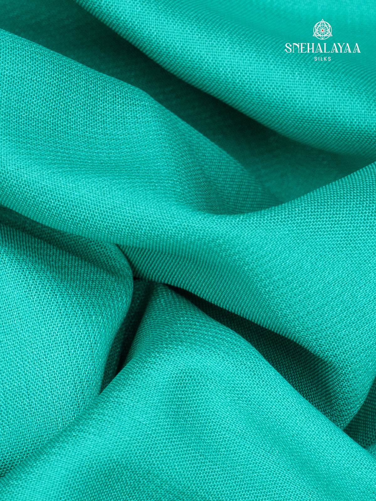 Turquoise Blue Mysore Silk Saree