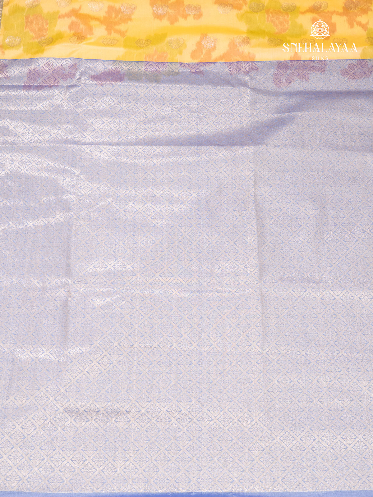 Lemon Yellow Soft Silk Saree