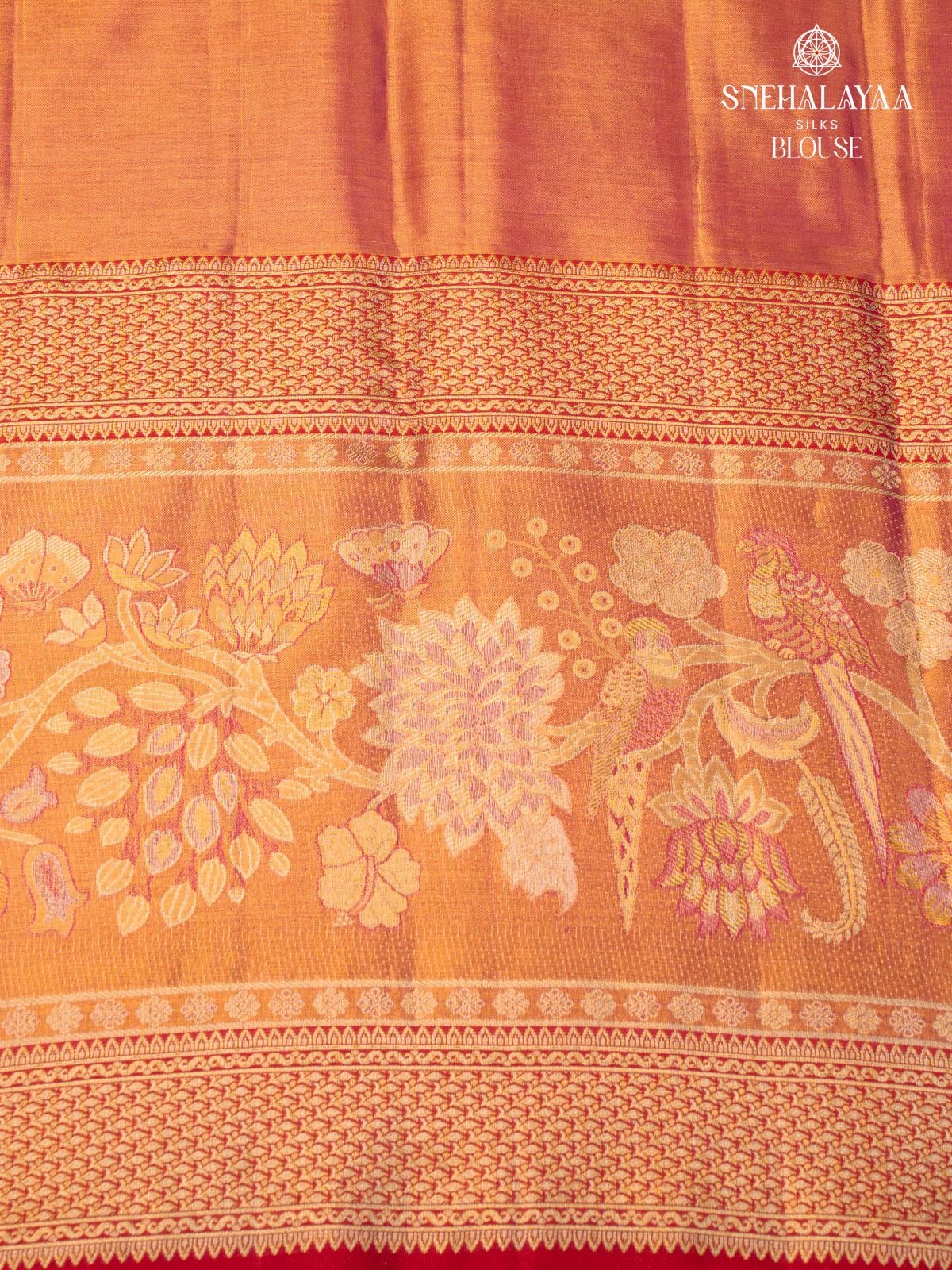 Gold Kanjivaram Silk Saree