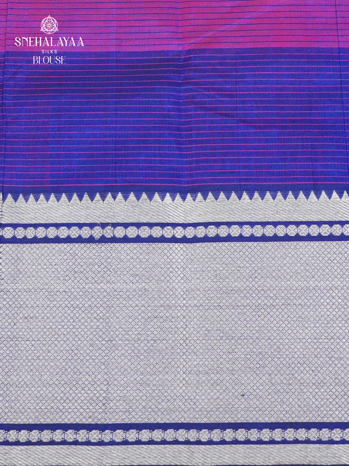 Blue Mangalagiri Silk Cotton Saree