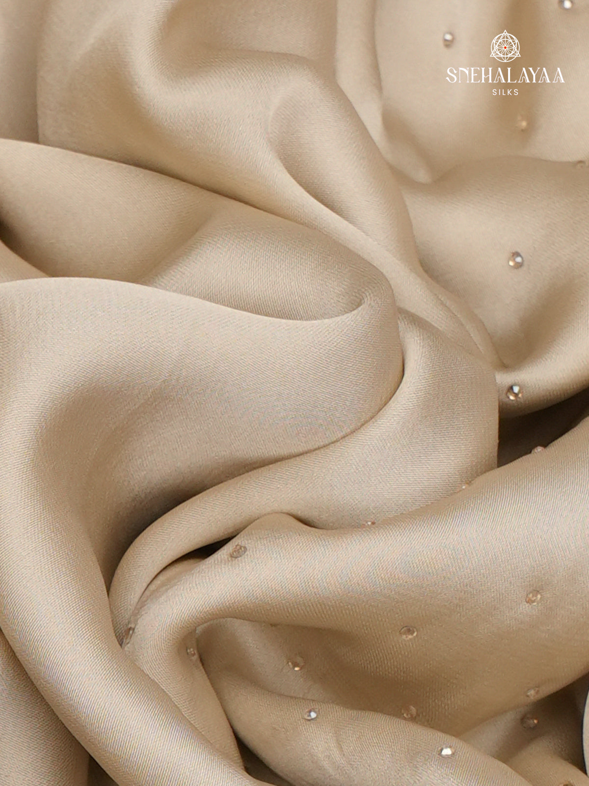 Cream Designer Saree