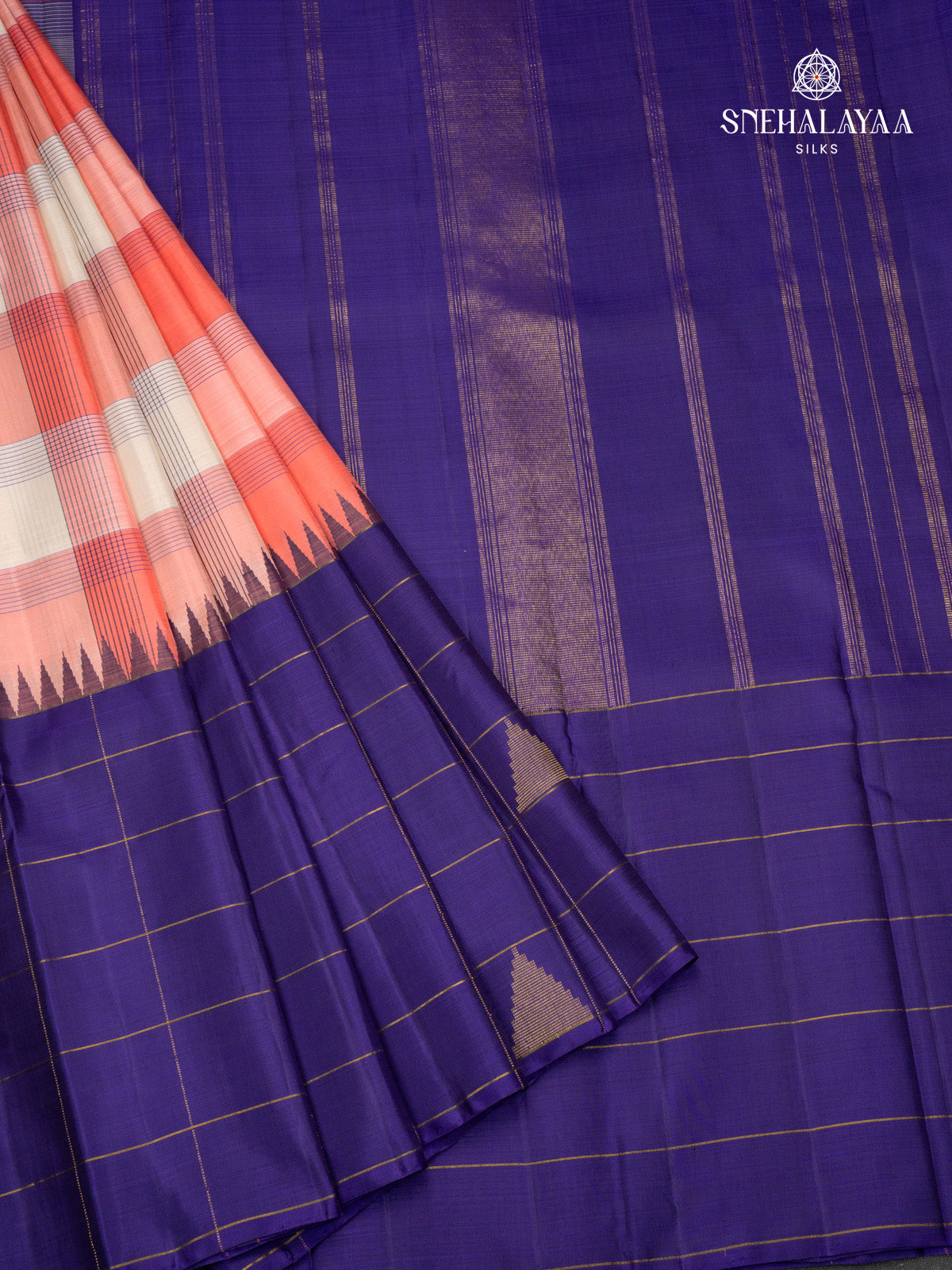 Off White Kanjivaram Silk Saree