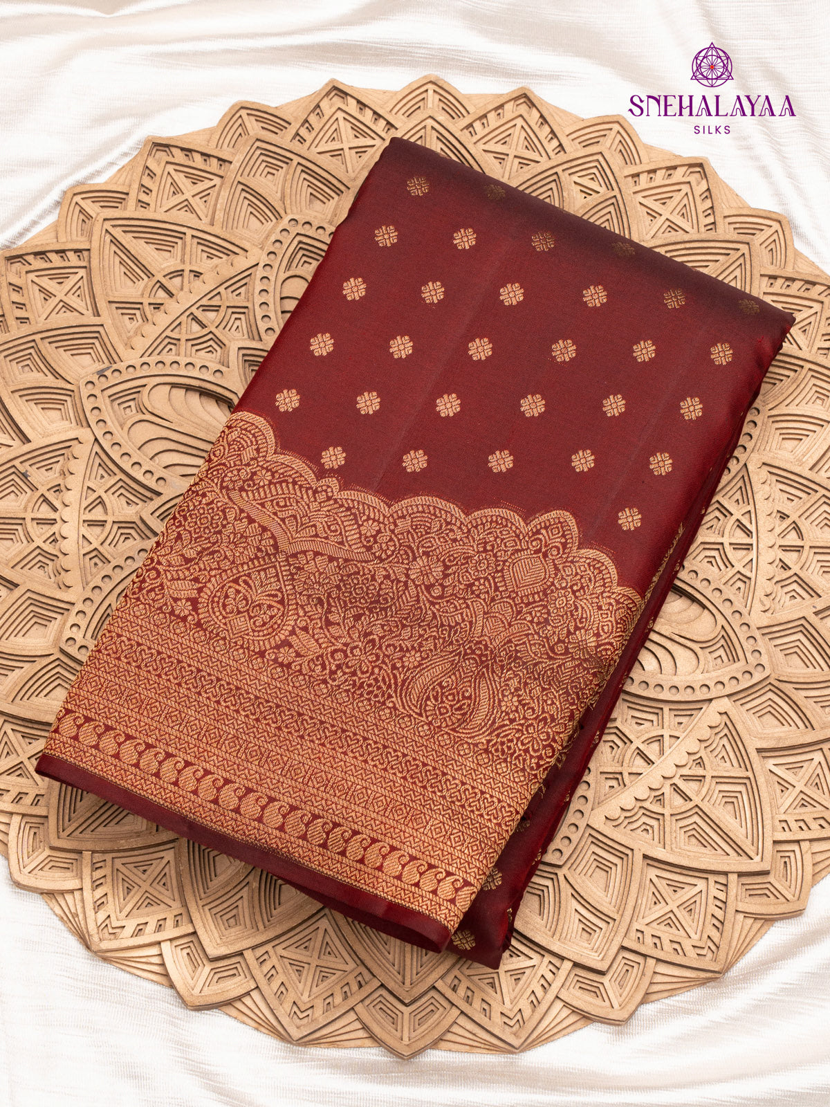 Maroon Kanjivaram Silk Saree