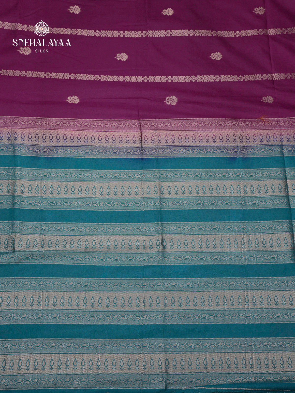 Magenta Banaras Dola Silk Saree