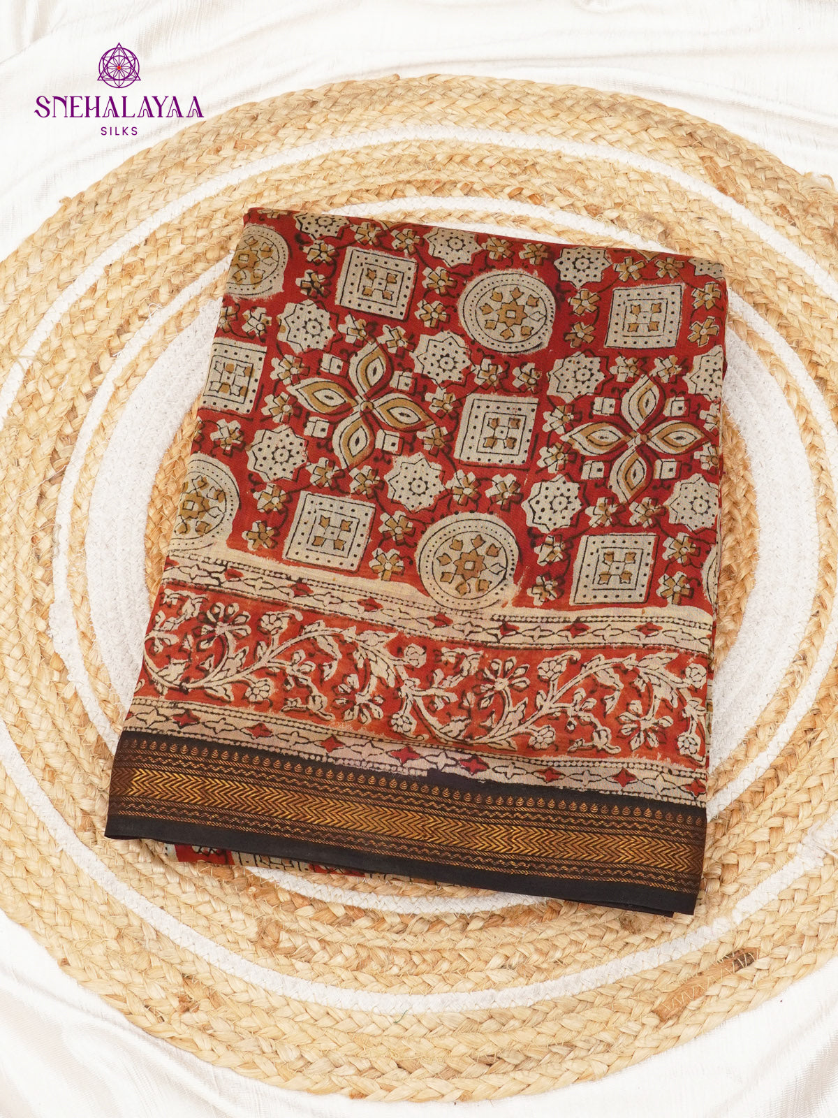 Maroon Chanderi Saree