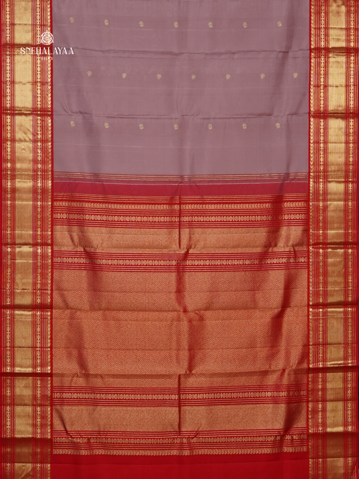 Lavender Kanjiavaram Silk Saree