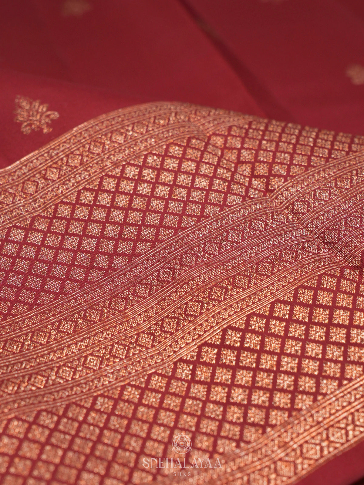 Maroon Kanjivaram Silk Saree