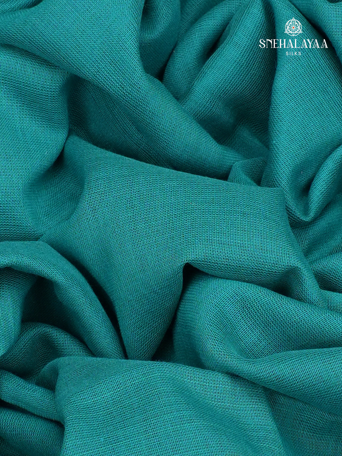 Sea Green Khadi Cotton Saree