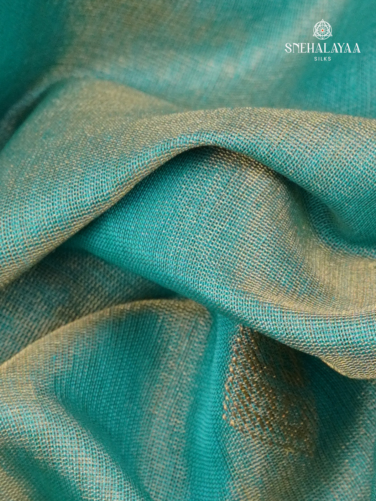 Sea Green Maheshwari Silk Cotton Saree