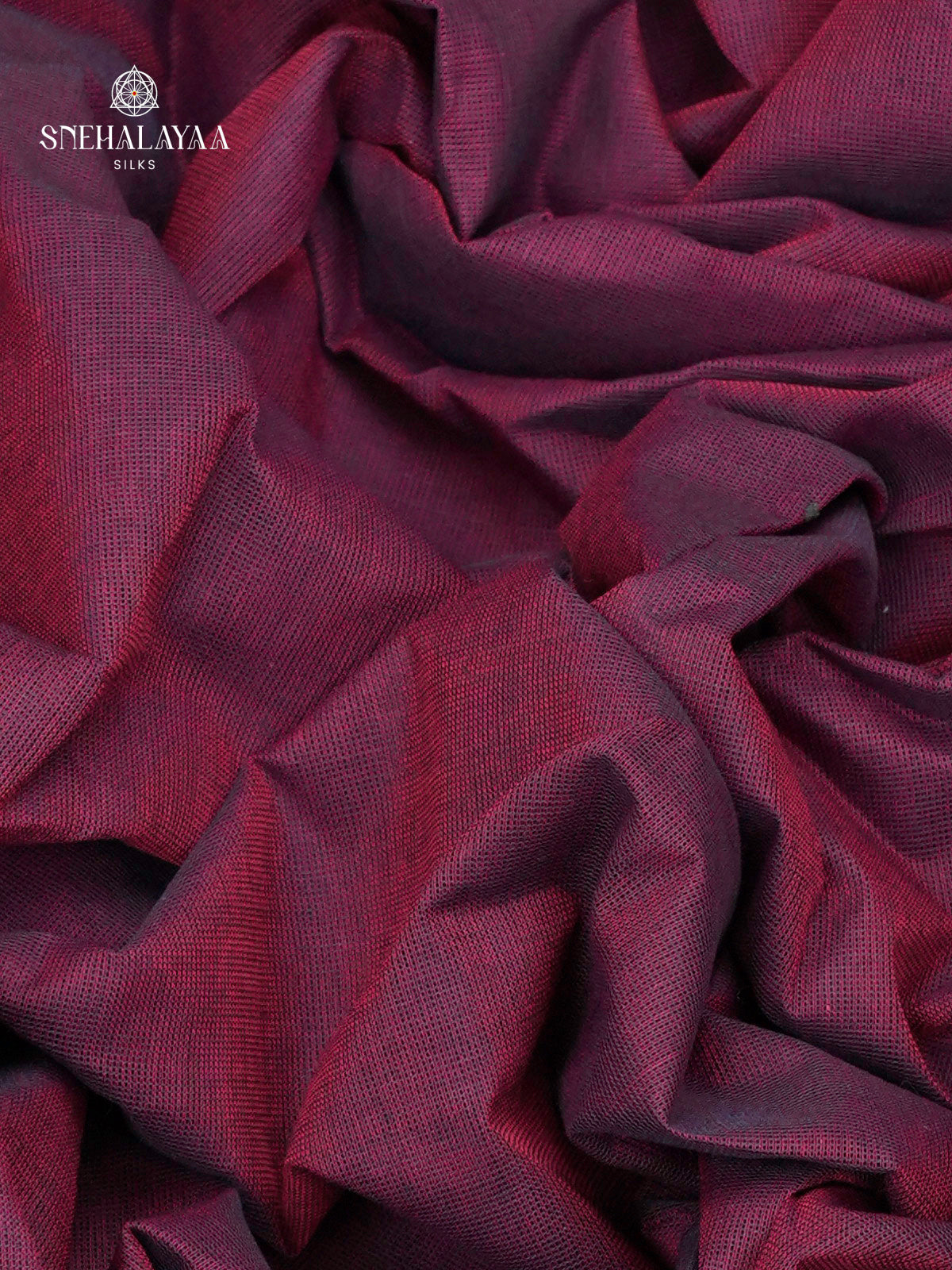 Wine Red Chettinad Cotton Saree