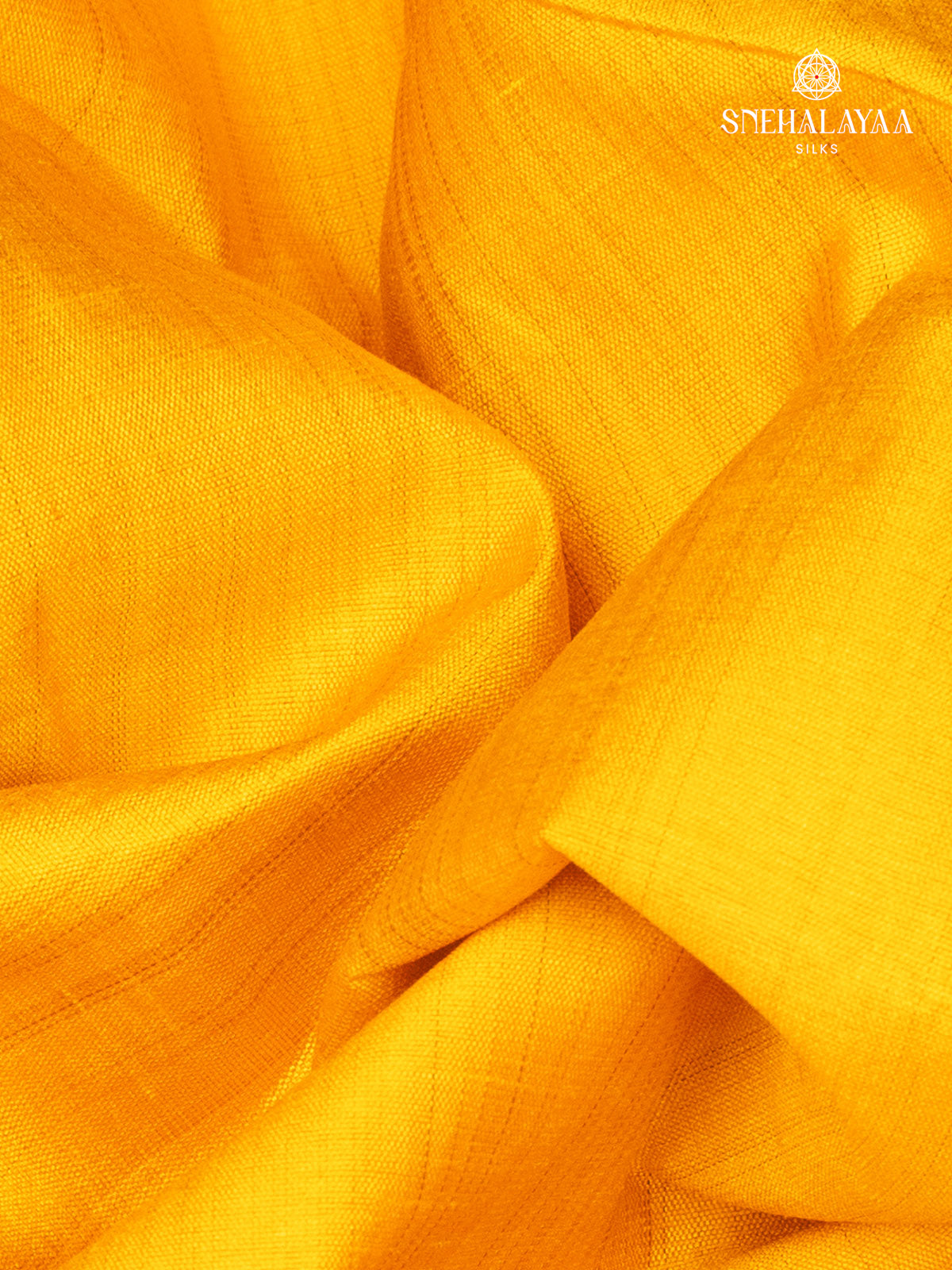 Yellow Raw Silk Saree