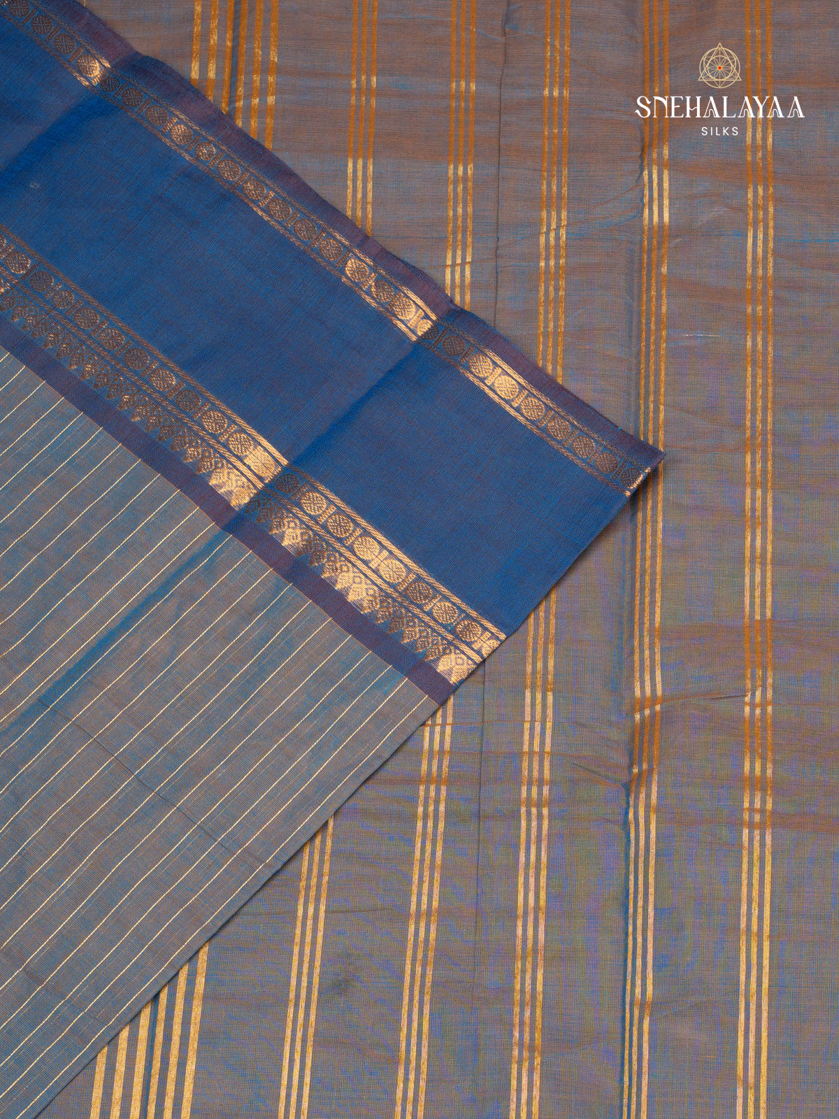 Blue Chettinad Cotton Saree