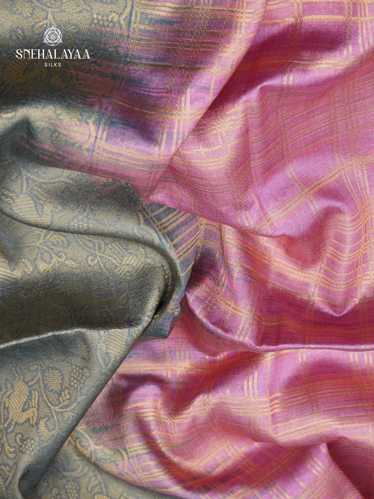 Pale Pink Jute Saree