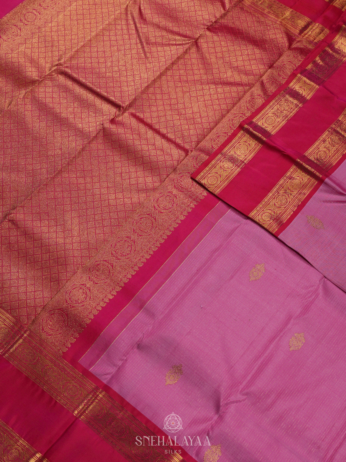 Pink Kanjivaram Silk Saree