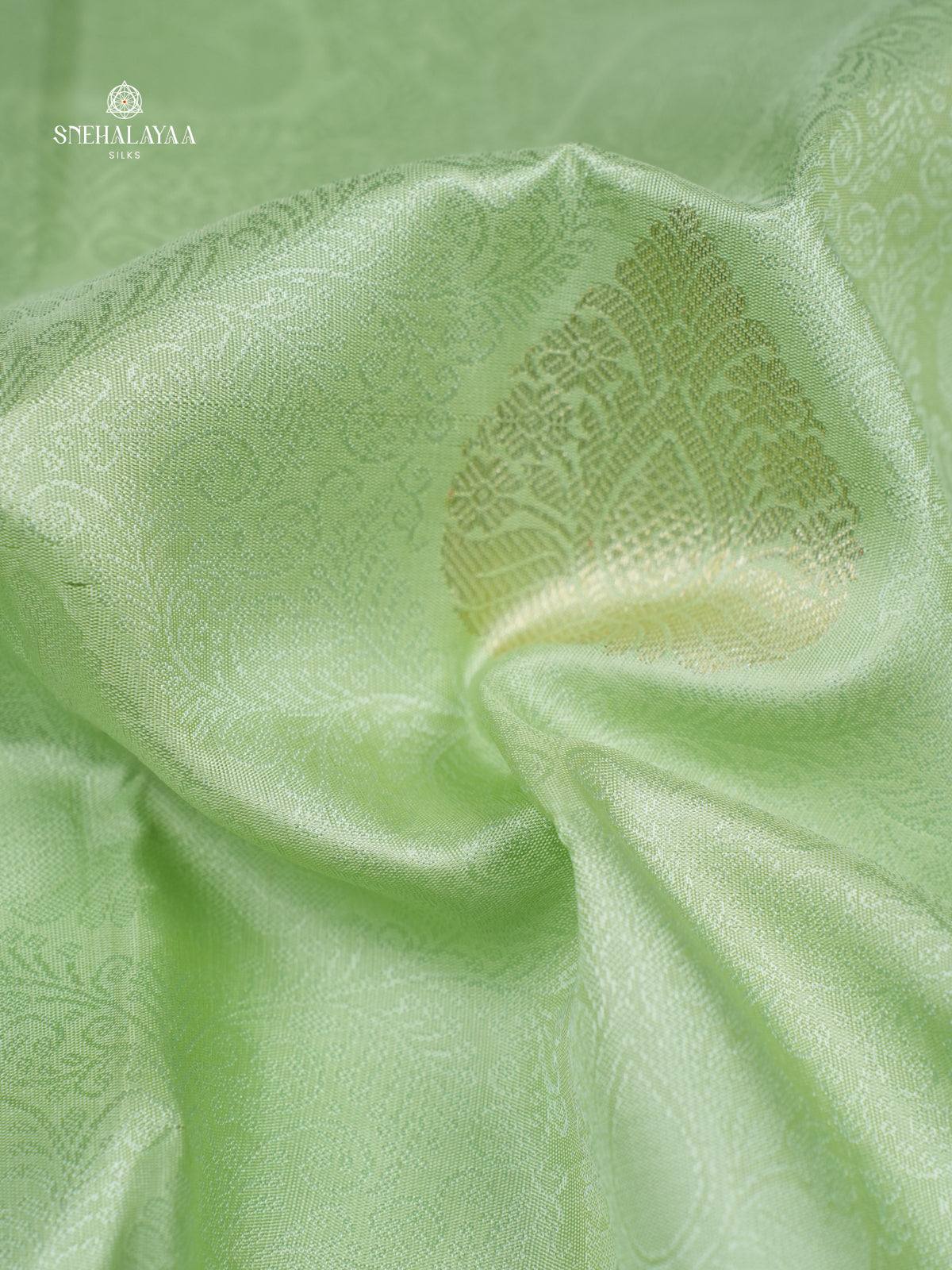 Mint Green Kanjivaram Silk Saree