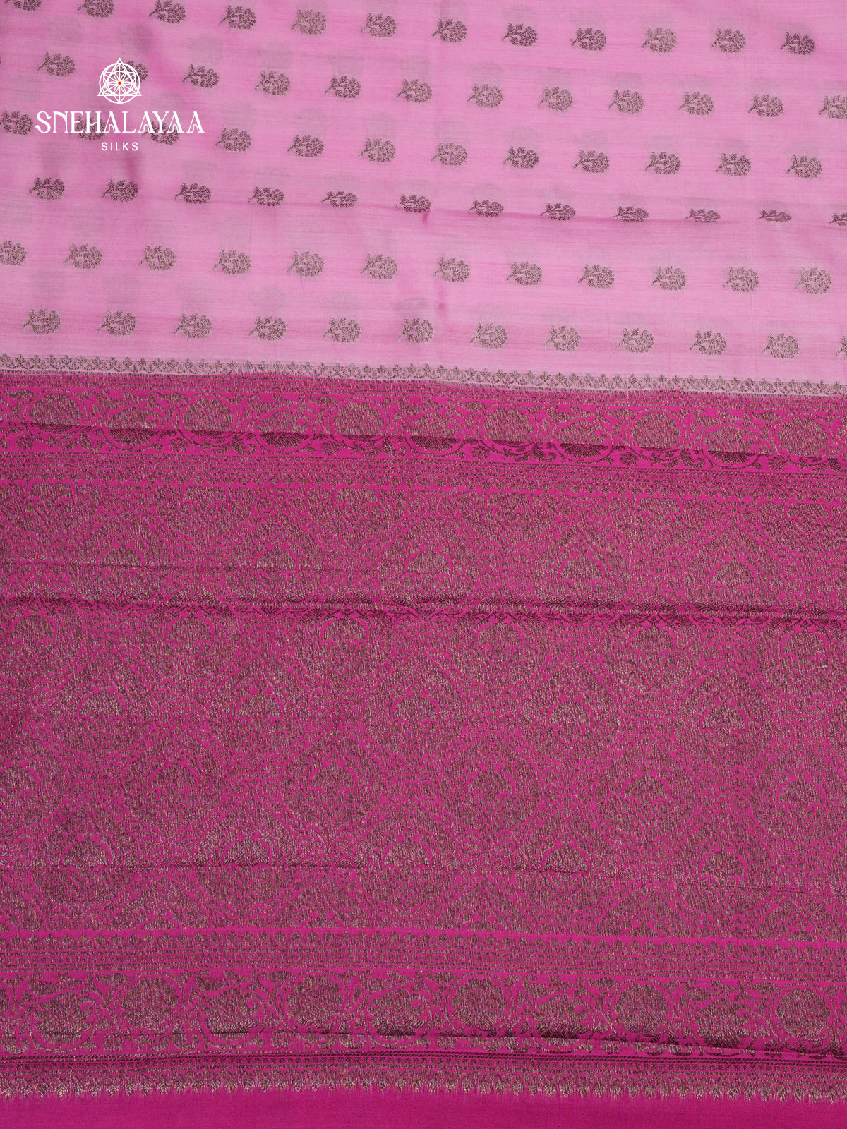Pink Banaras Chiniya Silk Saree