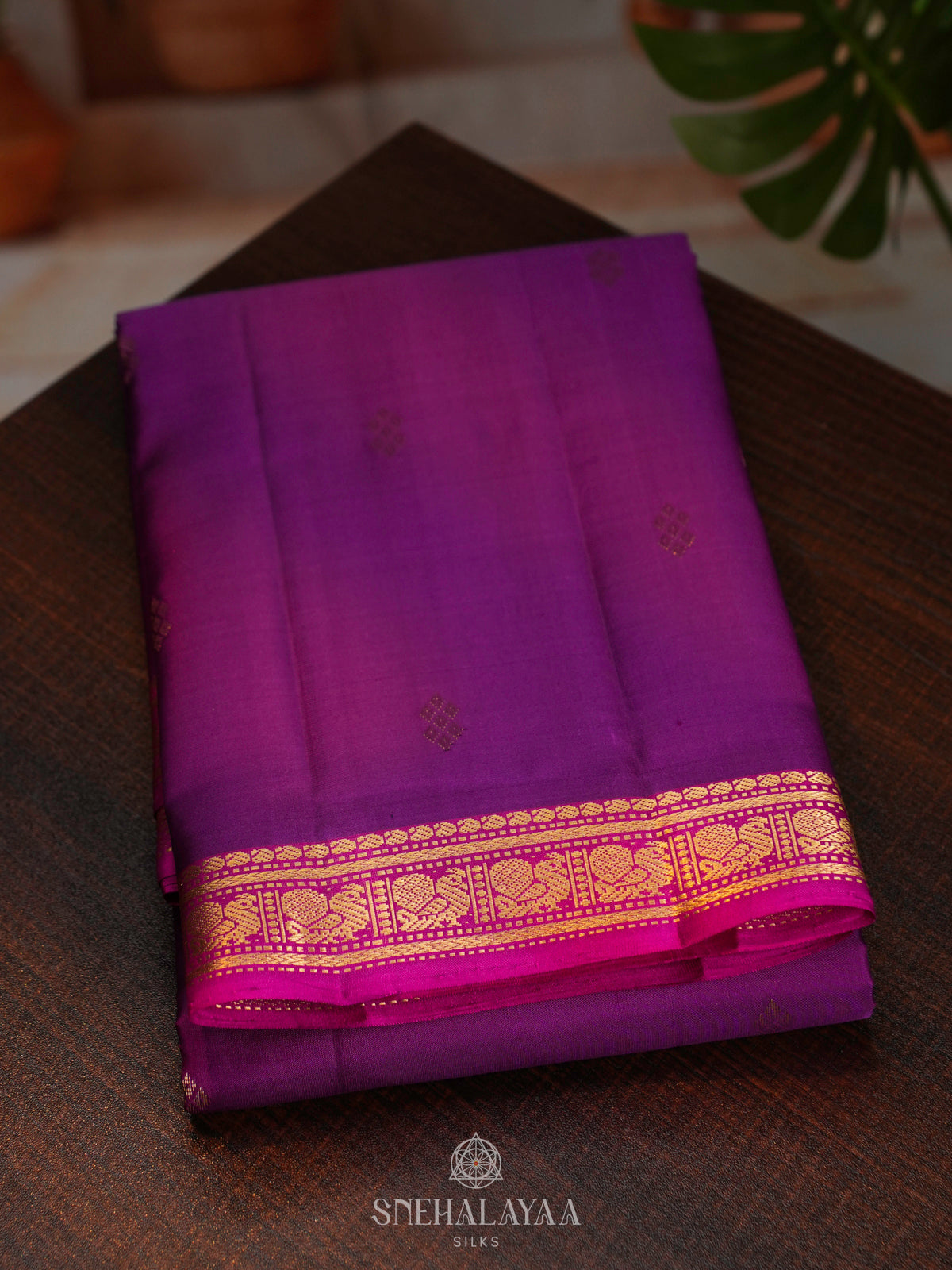 Magenta Kanjivaram Silk Saree