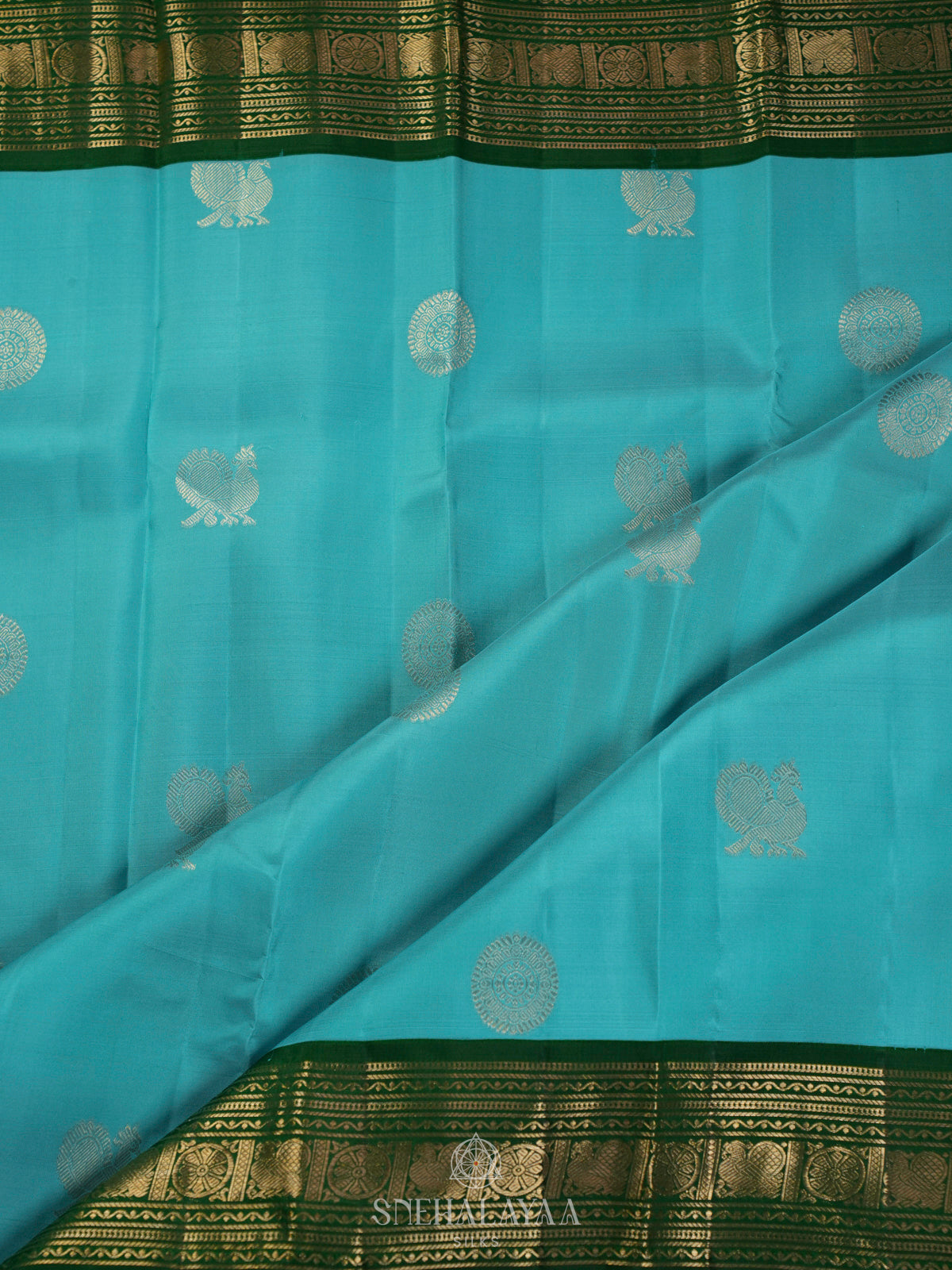 Blue Kanjivaram Silk Saree