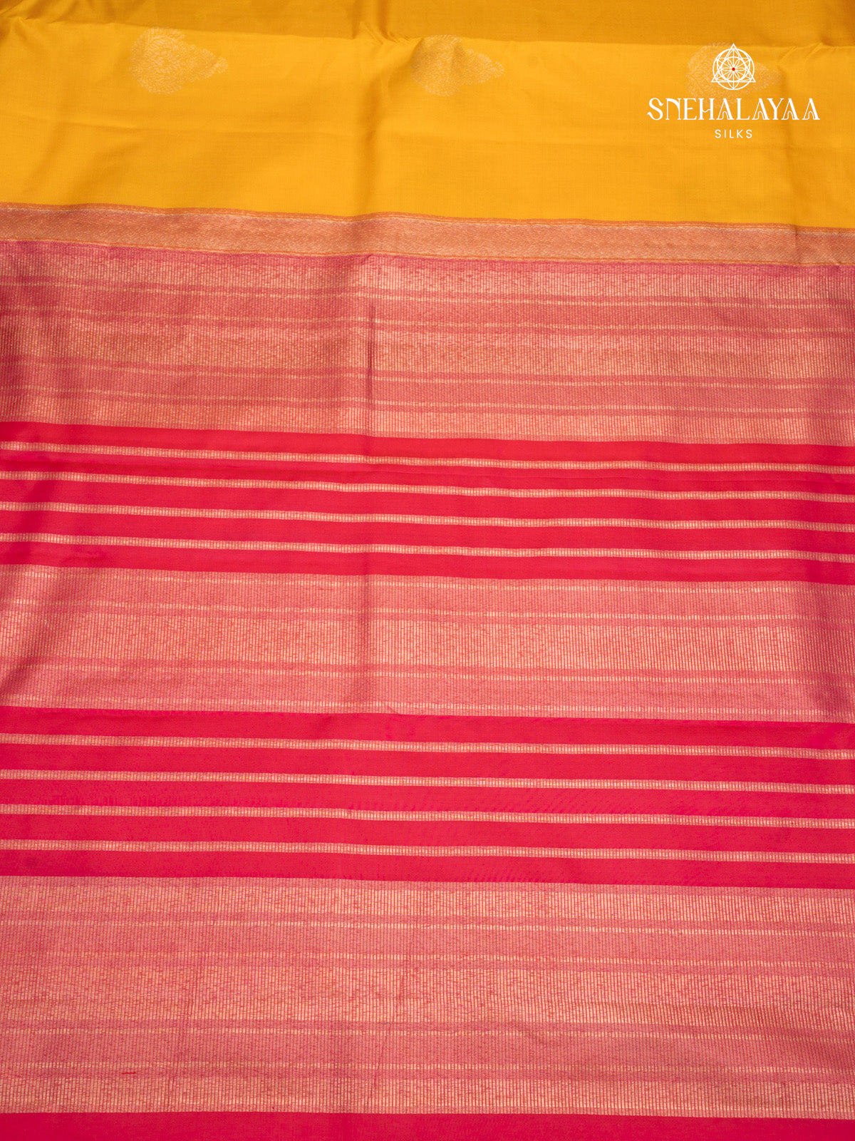 Mango Yellow Kanjivaram Silk Saree