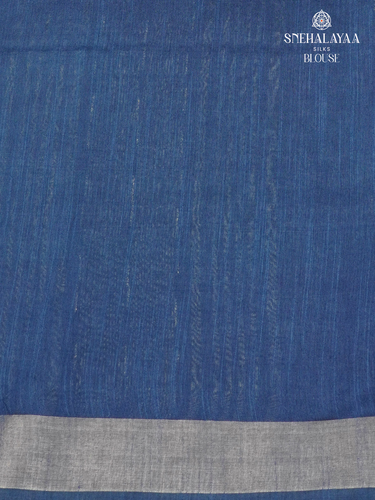 Navy Blue Bamboo Silk Saree