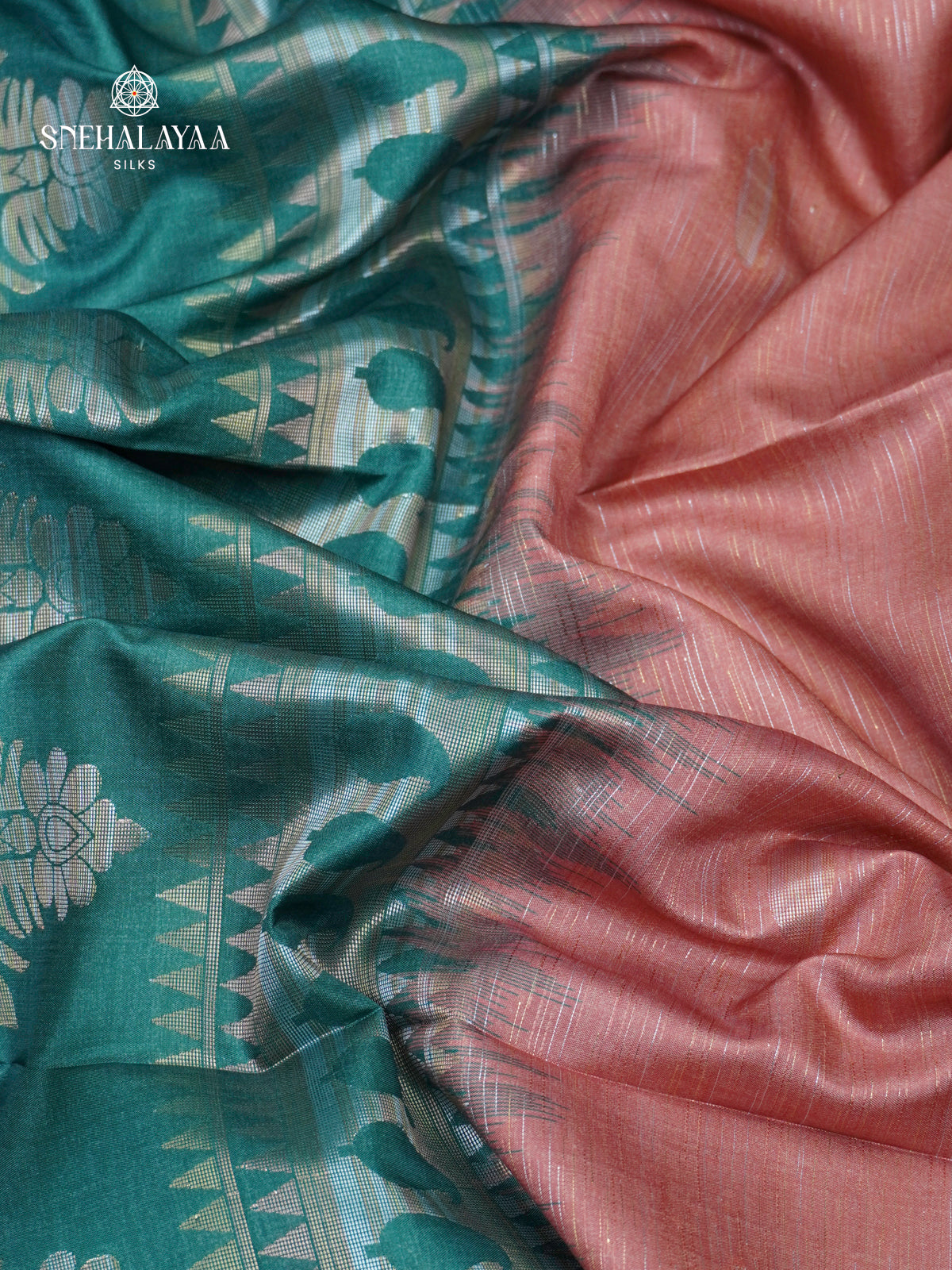 Pale Pink Jute Saree