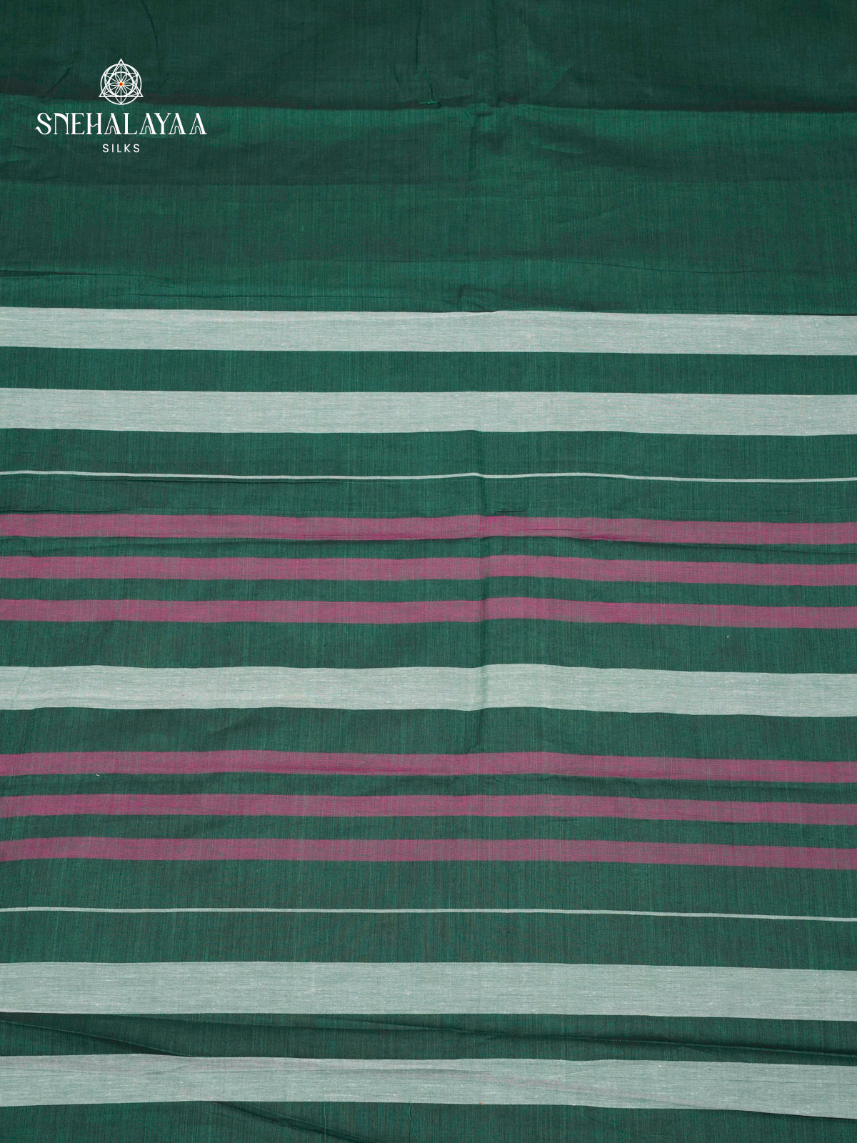 Forest Green Narayanpet Cotton Saree