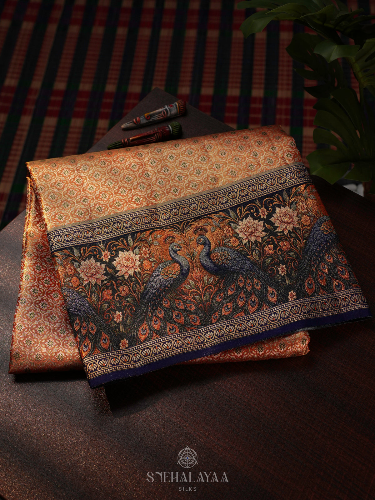 Mustard Yellow Kanjivaram Silk Saree