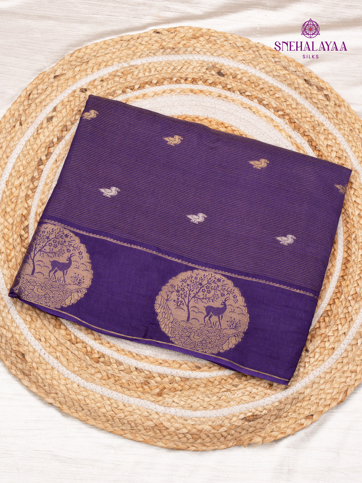 Violet Dola Silk Saree