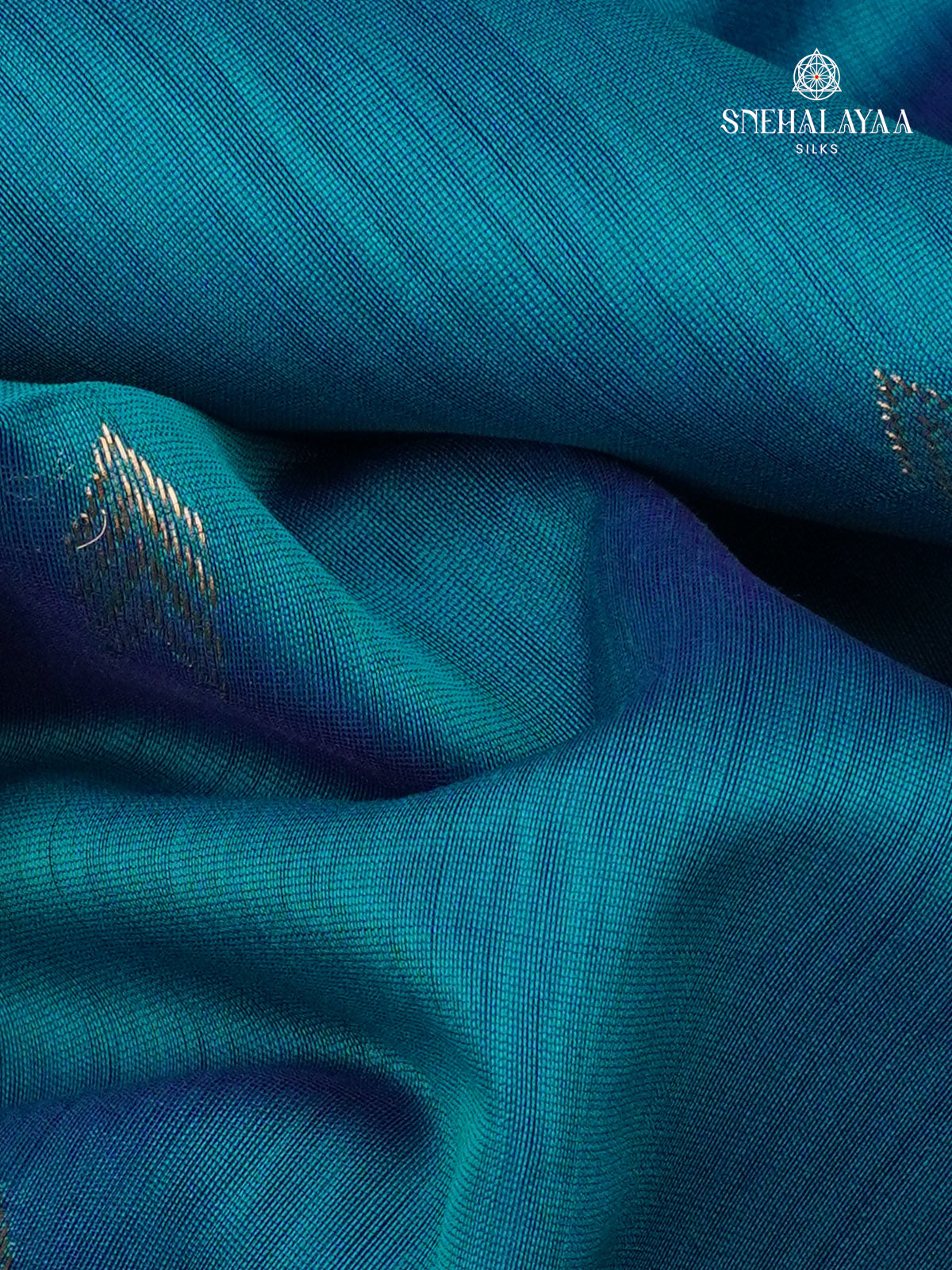 Sky Blue Maheshwari Silk Cotton Saree