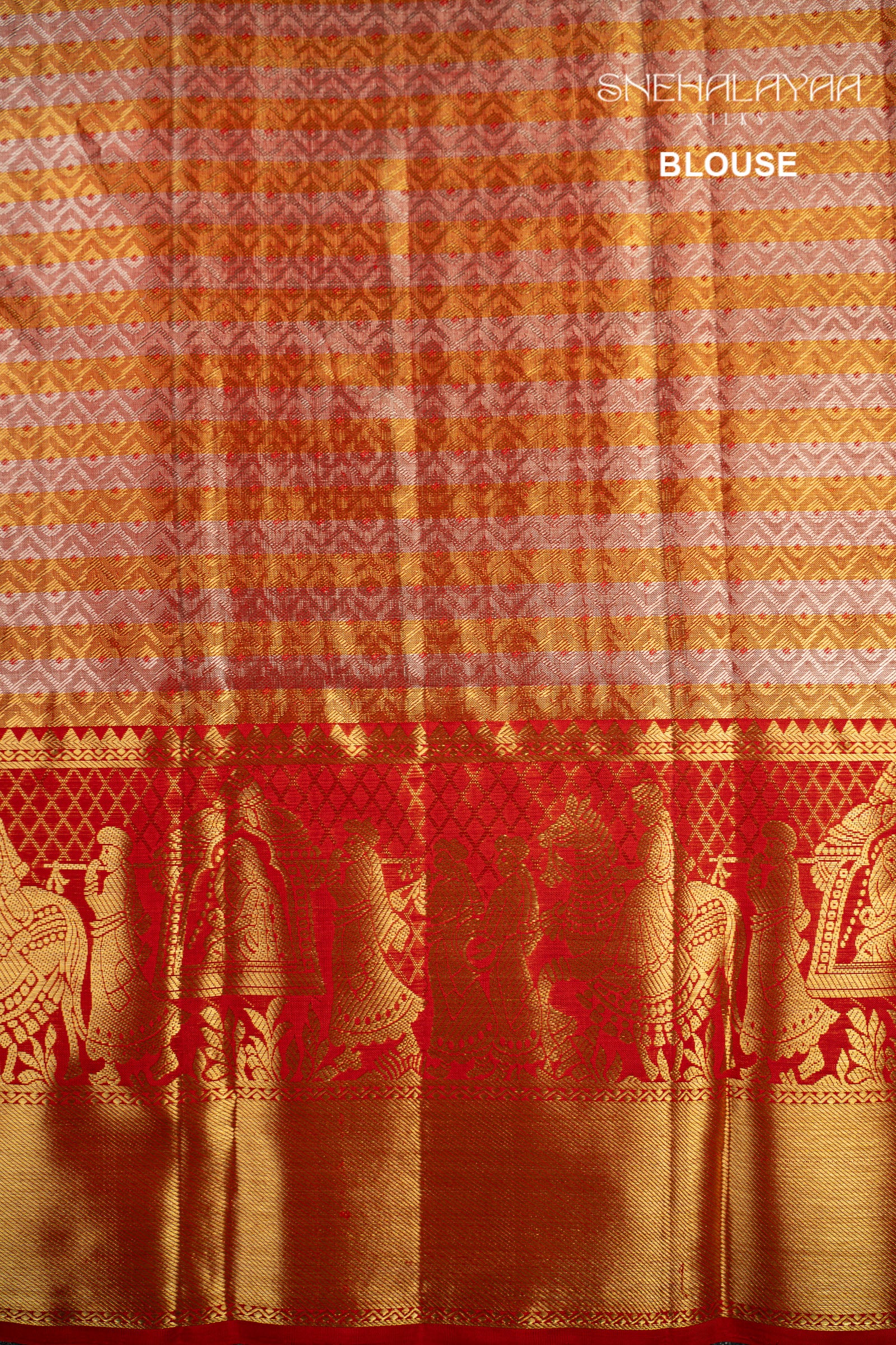 Off White Kancheevaram Silk Saree