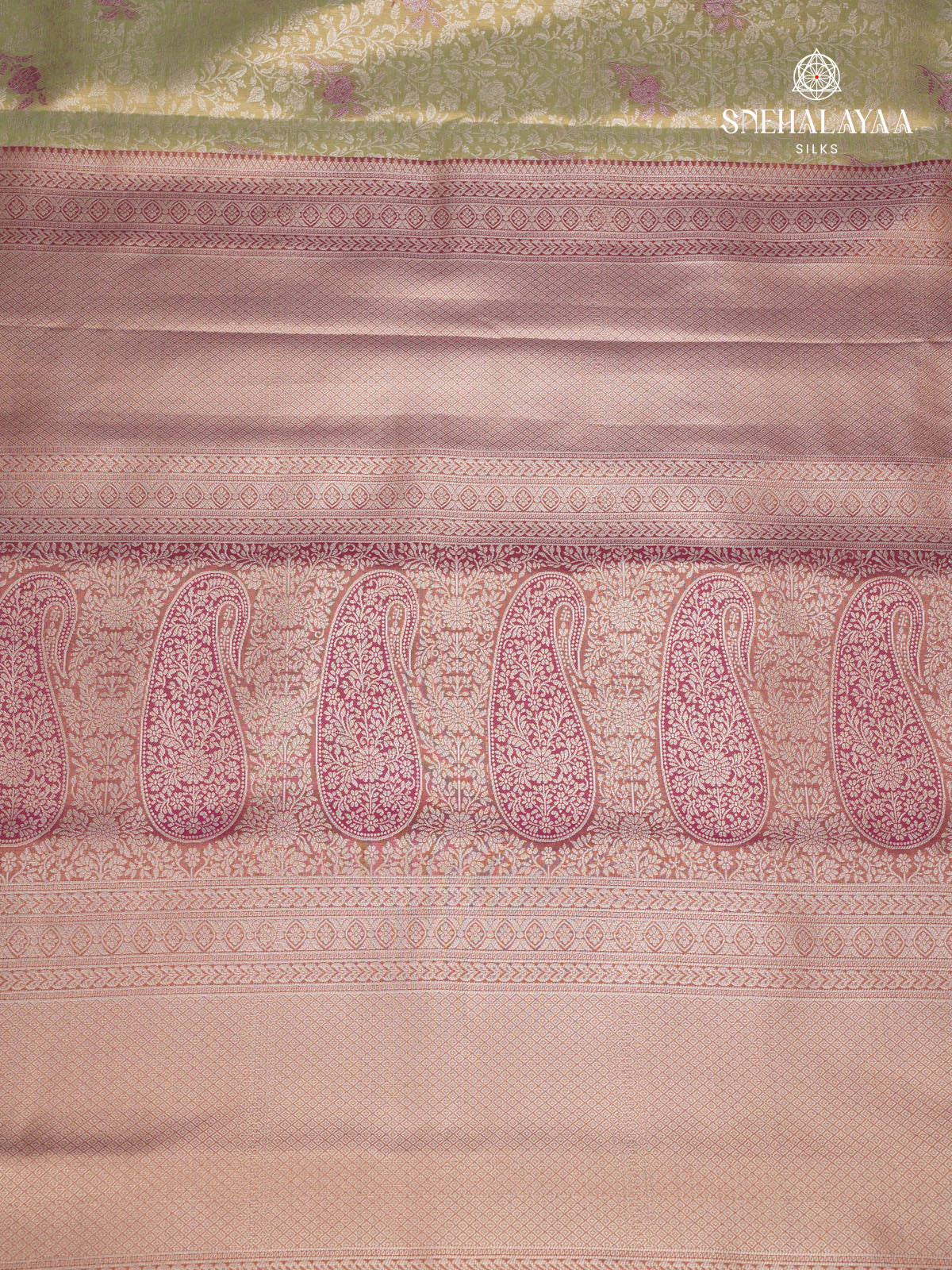 Coral Peach Art Silk Saree