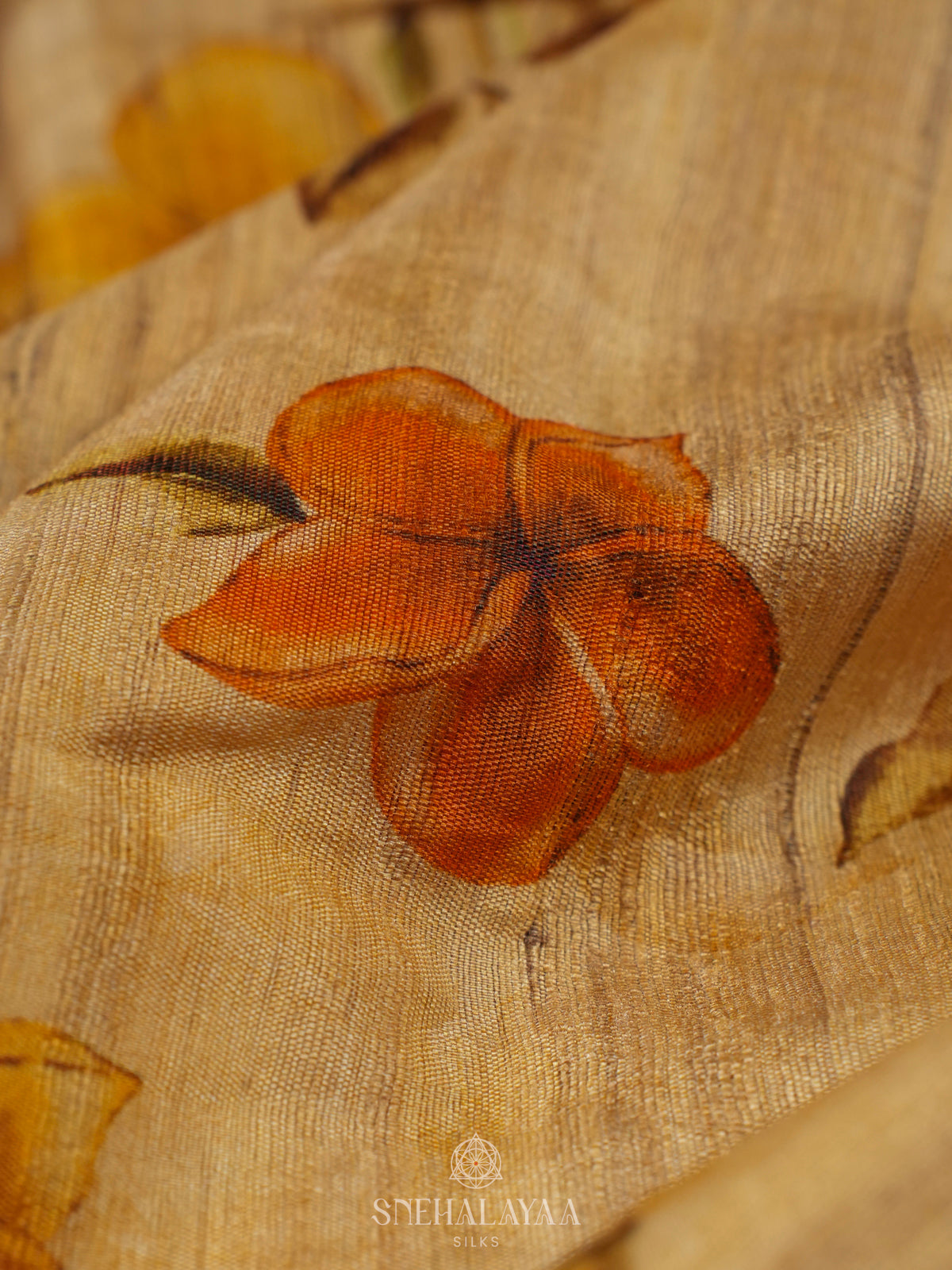 Sandal Munga Tussar Saree