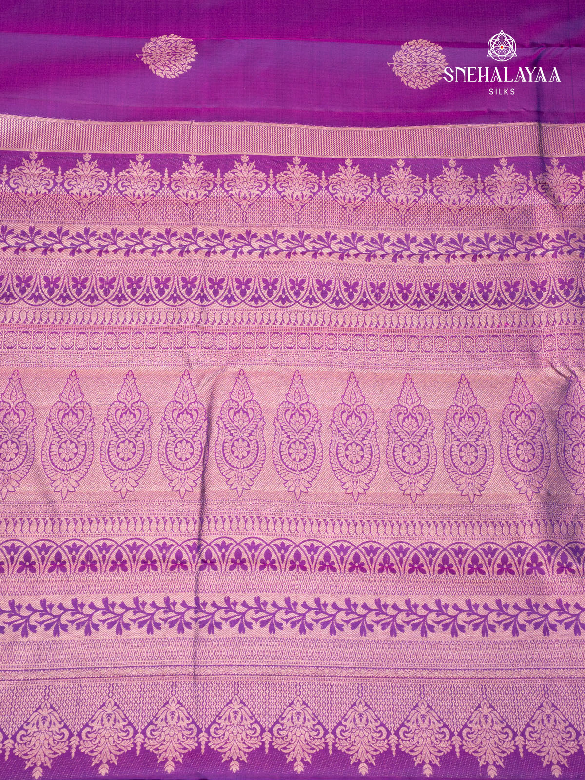 Violet Kanjivaram Silk Saree