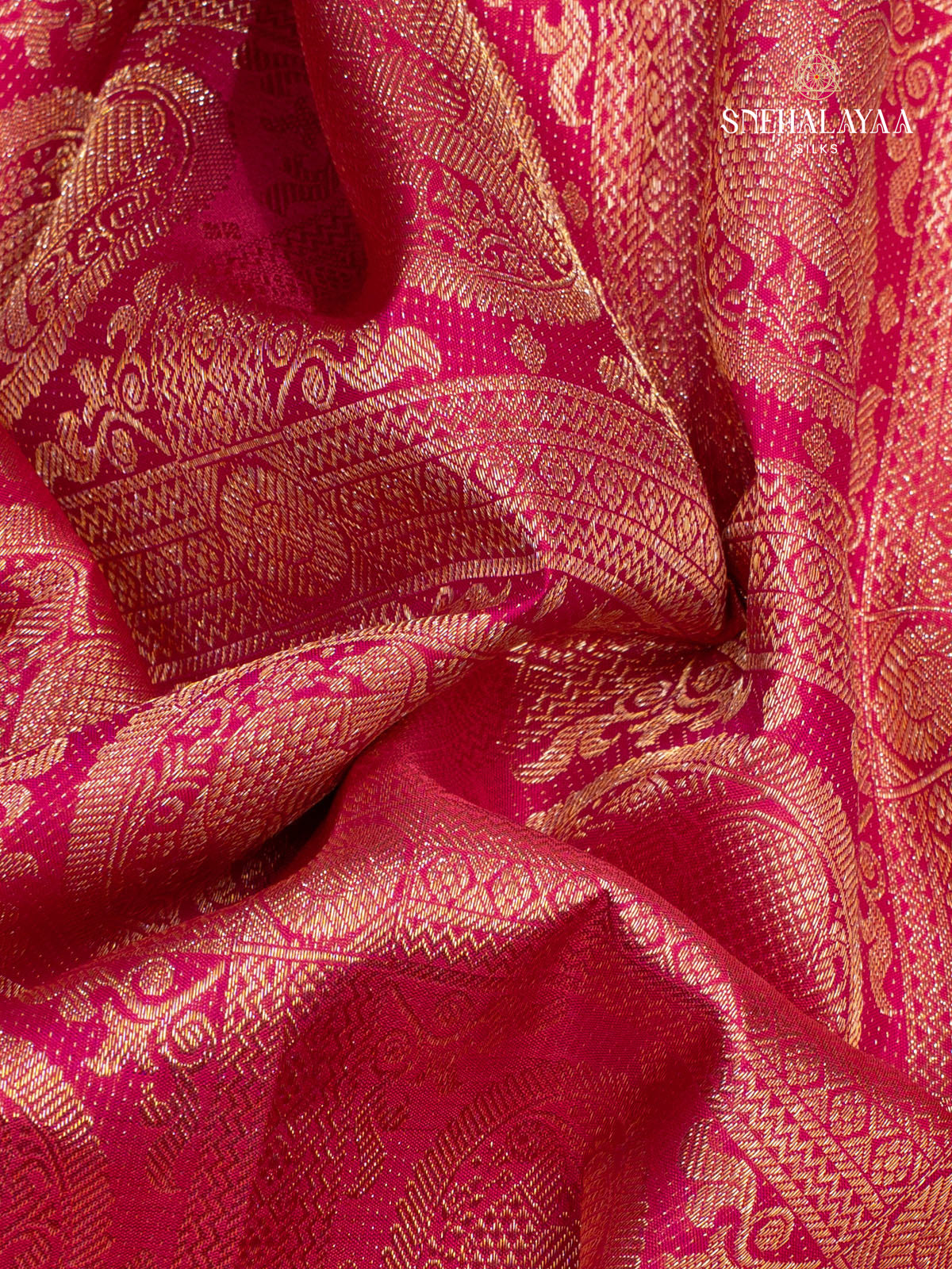 Pink Kanjivaram Silk Saree