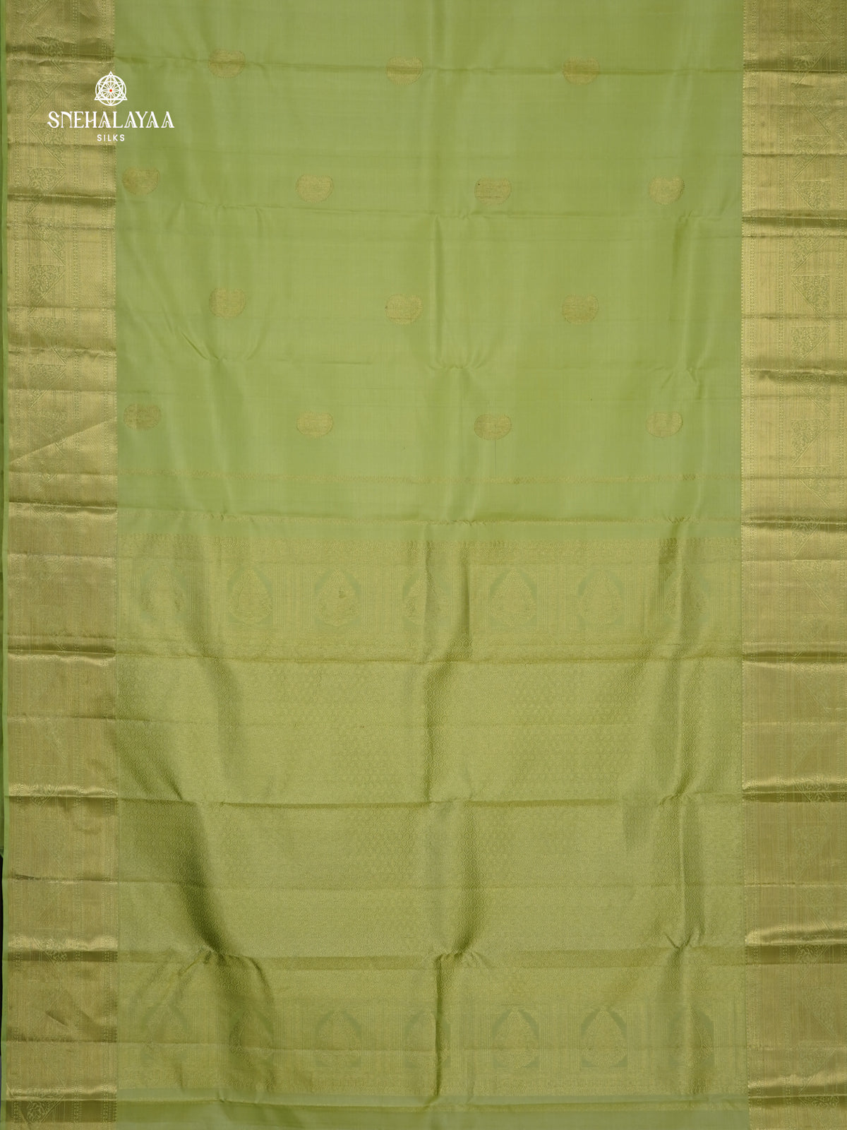 Pista Green Kanjivaram Silk Saree