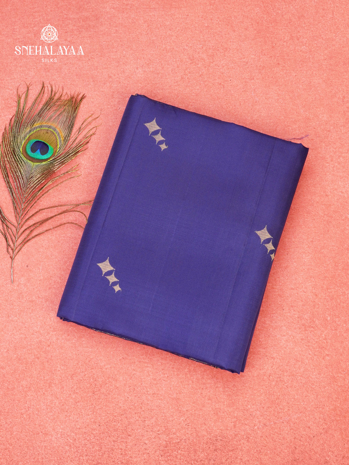 Navy Blue Soft Silk Saree