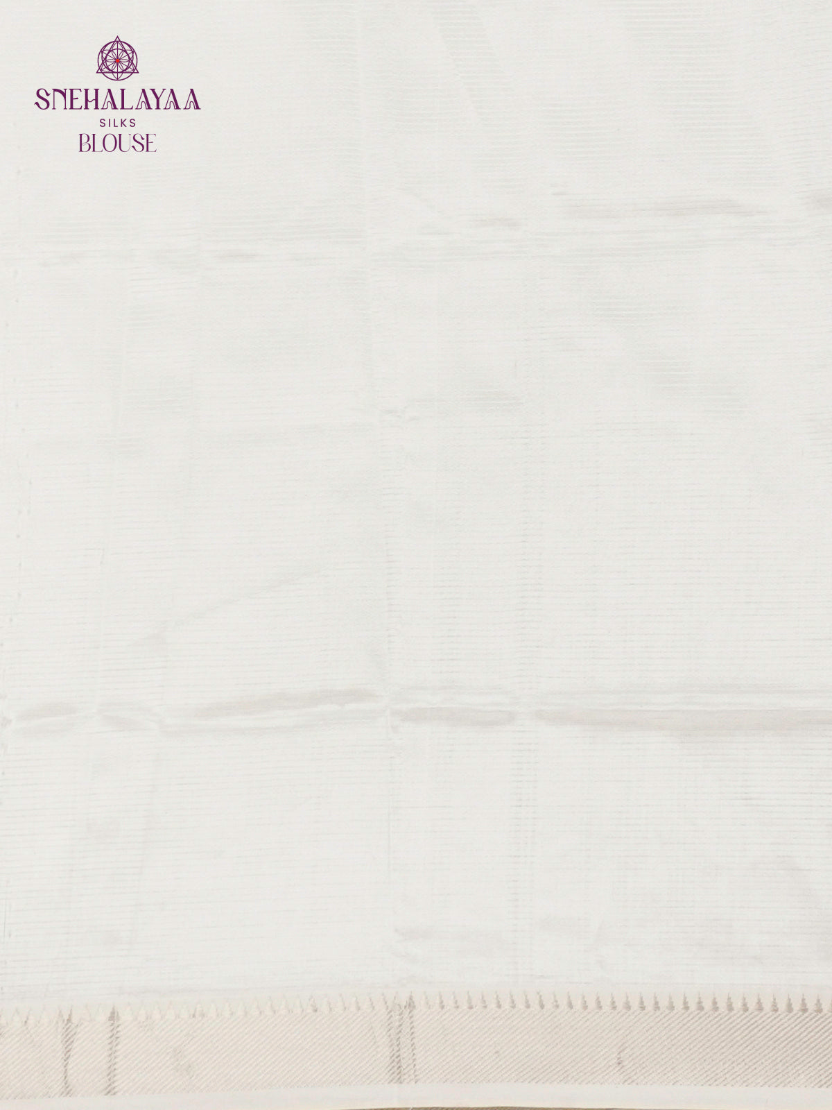 Off White Mangalagiri Silk Cotton Saree with Hand Painted Green Leaf Motifs