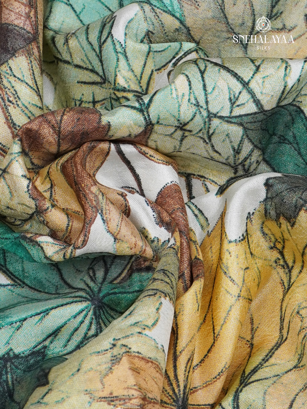 Multicolour Dola Silk Saree