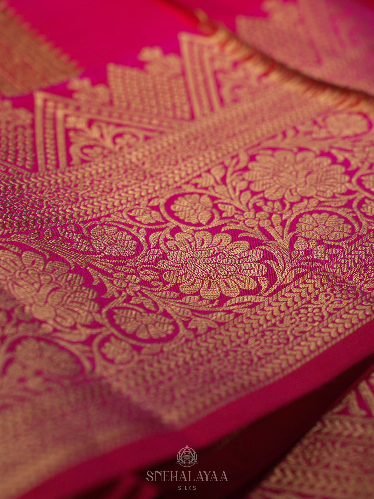 Pink Kanjivaram Silk Saree