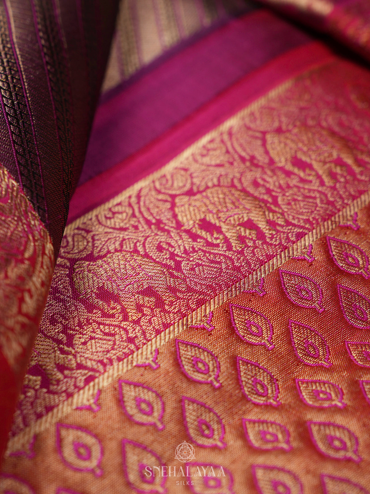 Purple Kanjivaram Silk Saree