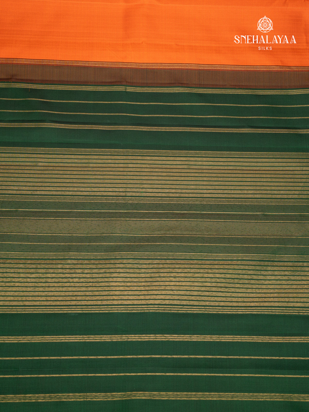 Orange Kanjivaram Silk Saree