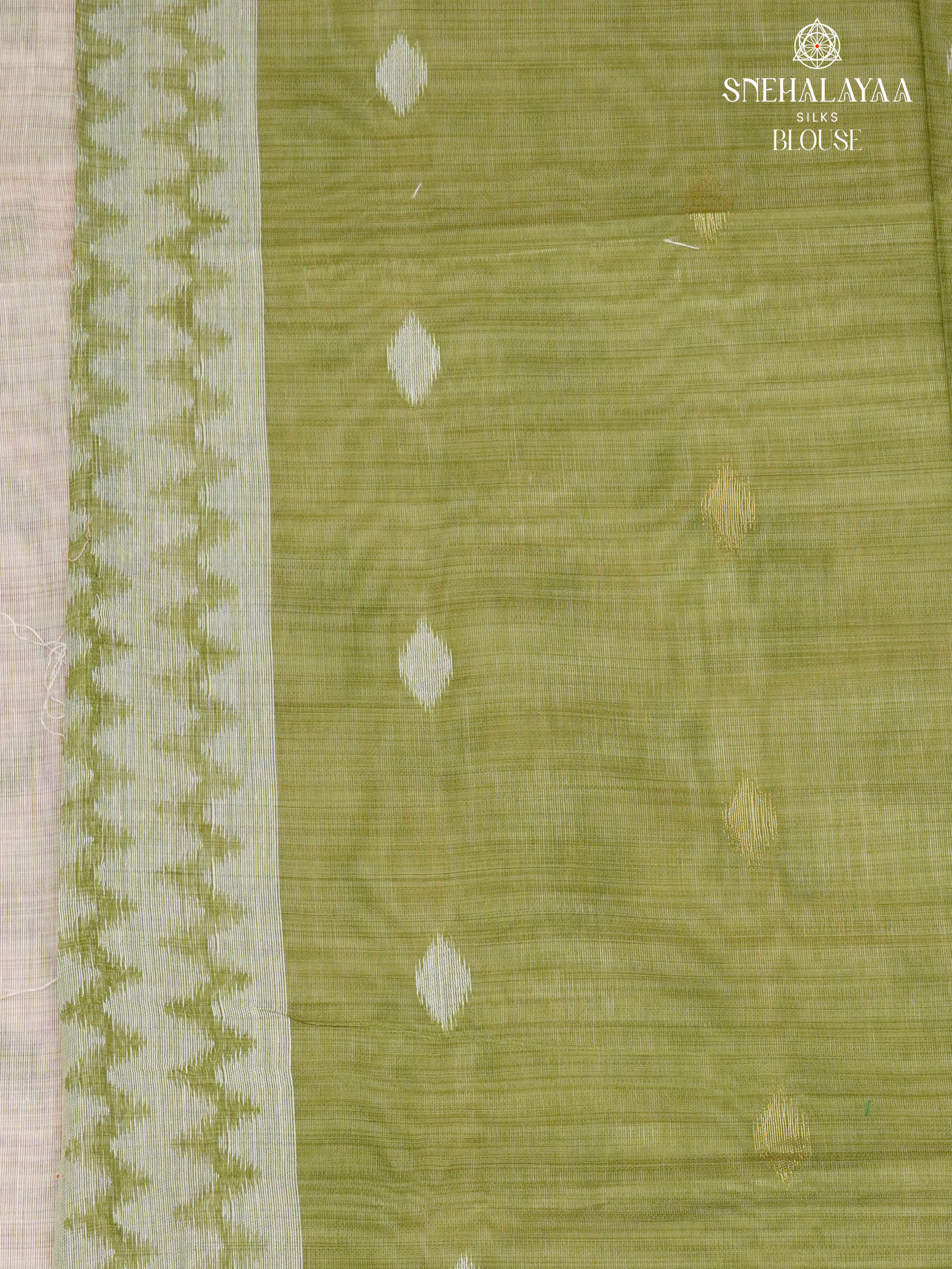 Off White Munga Cotton Saree