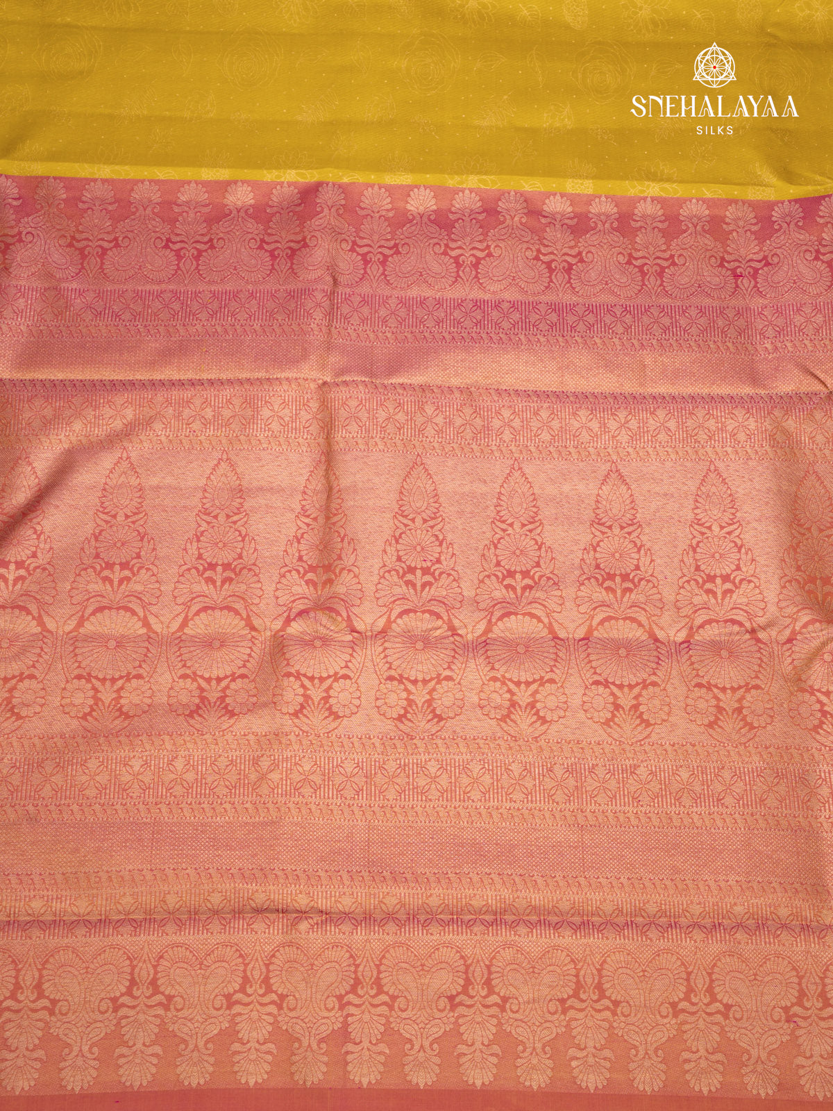 Yellow Kanjivaram Silk Saree