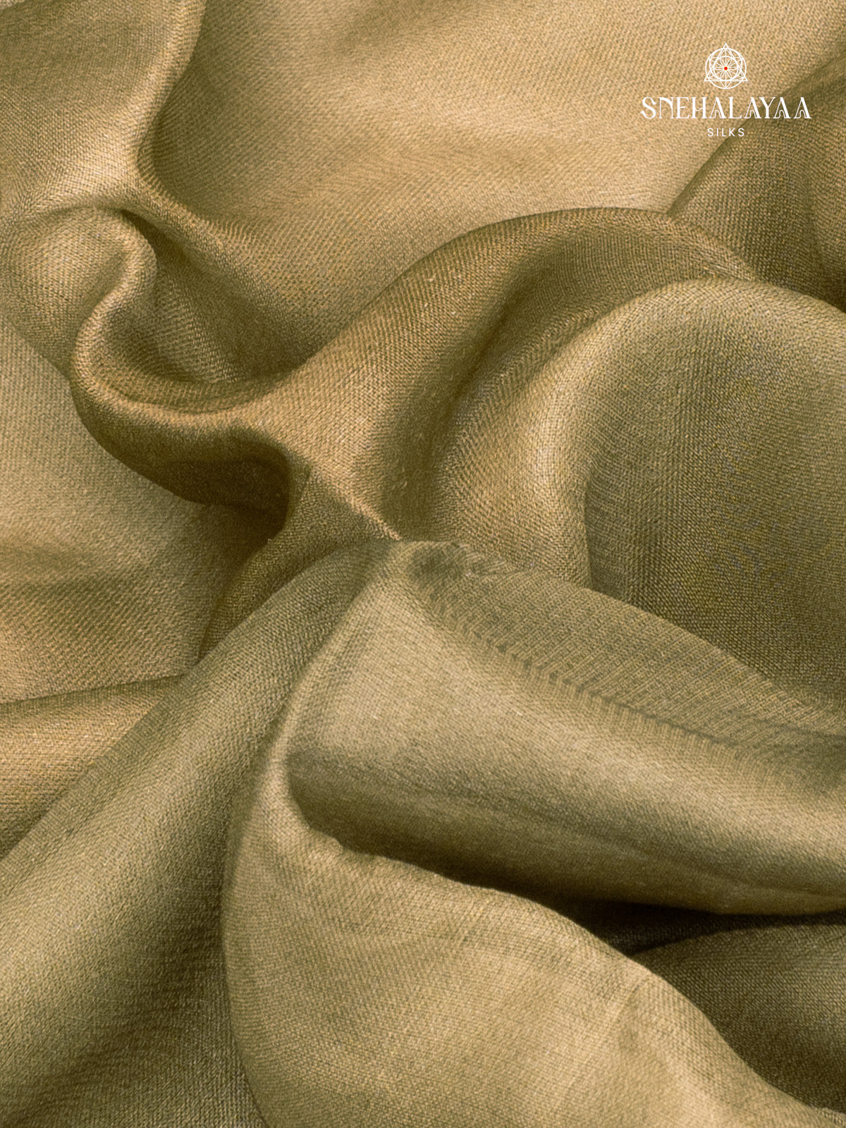 Olive Green Dola Silk Saree