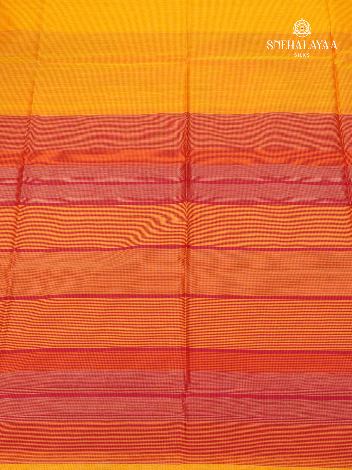 Mango Yellow Maheshwari Silk Cotton Saree