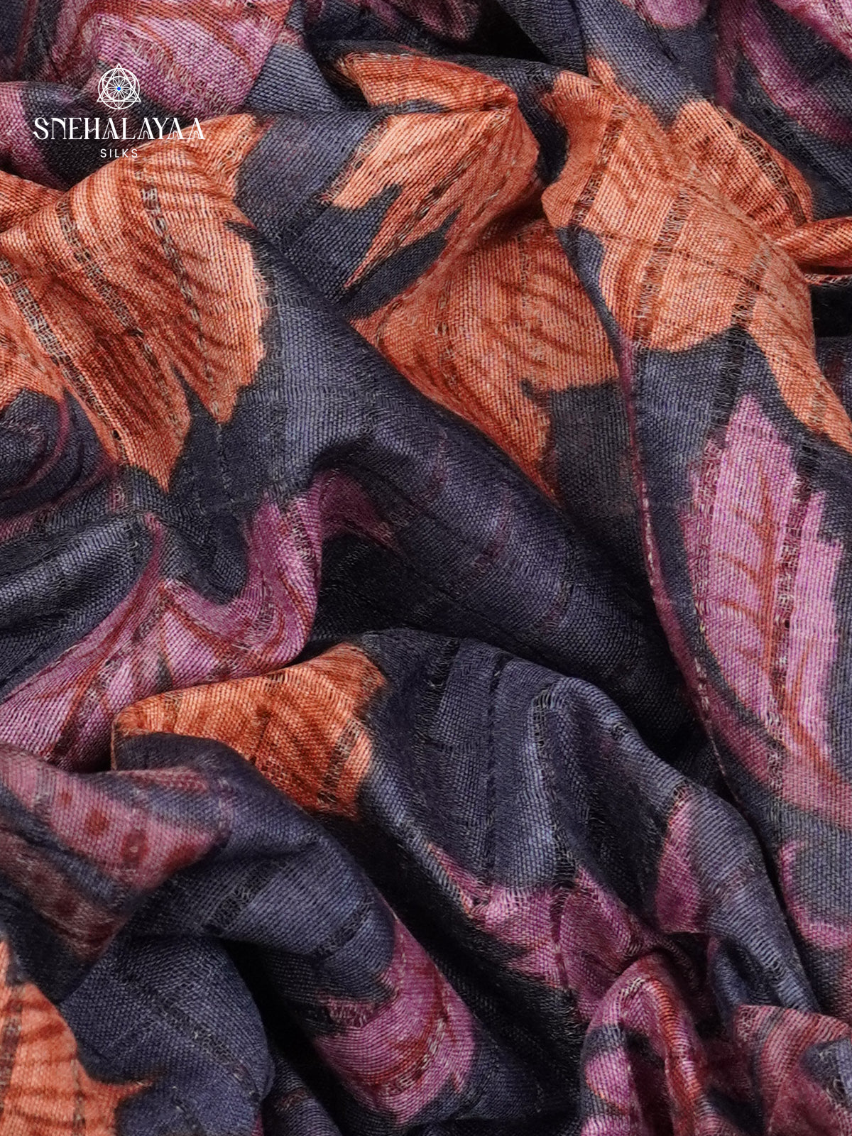 Teal Blue Bamboo Silk Saree