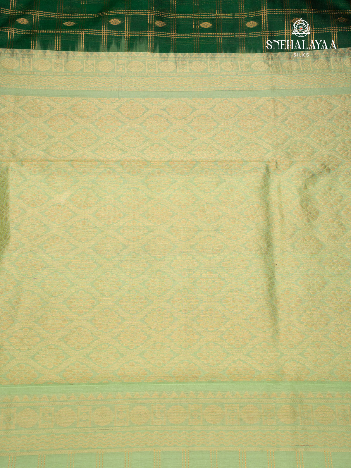 Green Kanchi Silk Cotton Saree