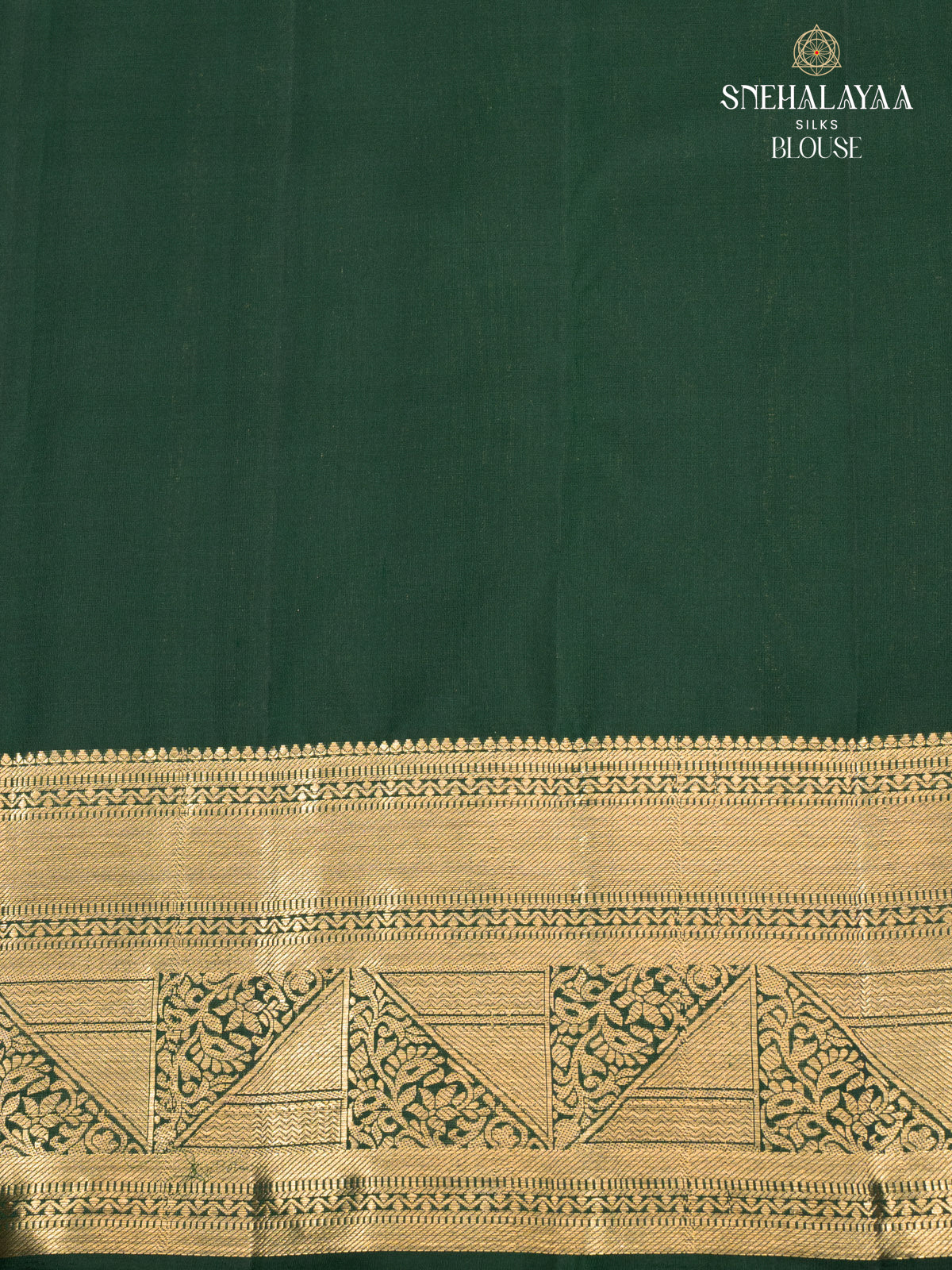 Bottle Green Kanjivaram Silk Saree