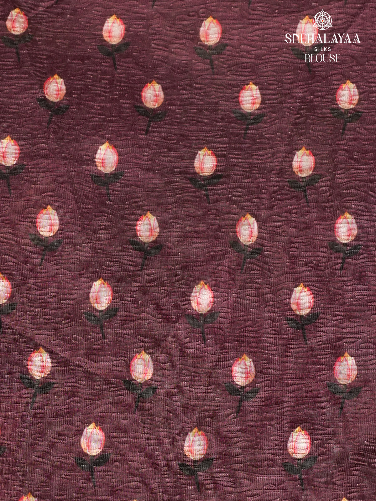 Burgundy Crush Embroidery Saree