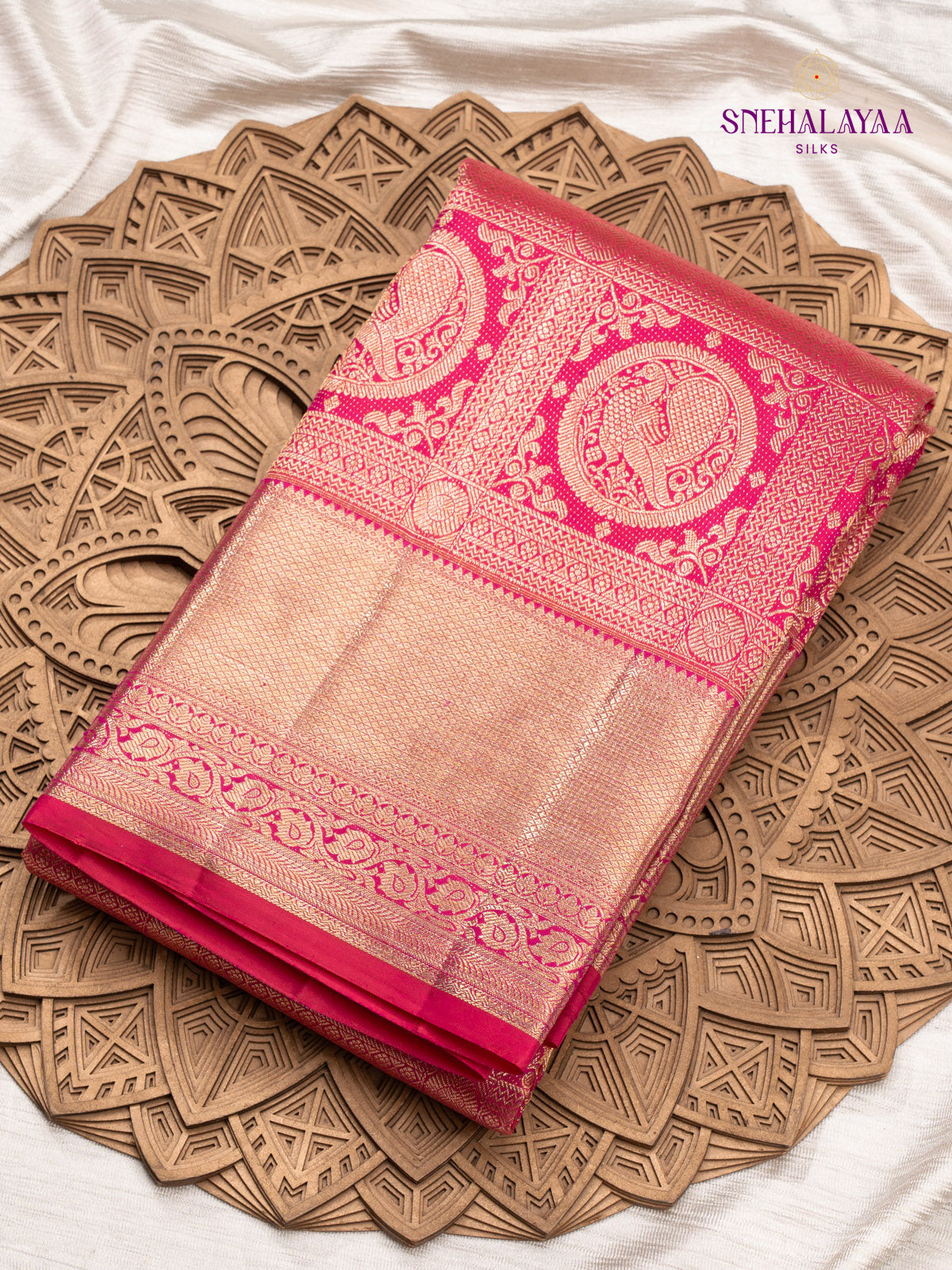 Pink Kanjivaram Silk Saree